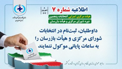 داوطلبان، ثبتنام در انتخابات شورای مرکزی و هیأت بازرسان را به ساعات پایانی موکول نکنند